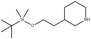 3-[2[[(1,1-DIMETHYLETHYL)DIMETHYL SILYL]OXY]ETHYL]-PIPERIDINE Structure