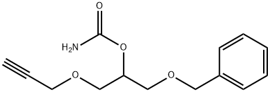 Carbamic acid 2-(benzyloxy)-1-(2-propynyloxymethyl)ethyl ester 结构式