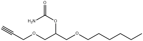 1-(Hexyloxy)-3-(2-propynyloxy)-2-propanol carbamate Structure