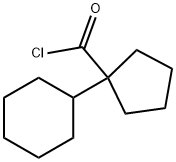 Cyclopentanecarbonyl chloride, 1-cyclohexyl- (9CI),146692-32-2,结构式