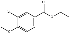3-氯-4-甲氧基苯甲酸乙酯 结构式
