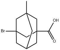 3-BROMO-5-METHYLADAMANTANE-1-CARBOXYLIC ACID Struktur