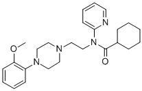 N-[2-[4-(2-甲氧基苯基)-1-哌嗪基]乙基]-N-2-吡啶基环己烷甲酰胺盐酸盐,146714-97-8,结构式