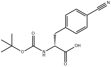 N-tert-Butoxycarbonyl-4-cyanophenyl-D-alanine Structure