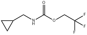 N-(シクロプロピルメチル)カルバミン酸2,2,2-トリフルオロエチル 化学構造式