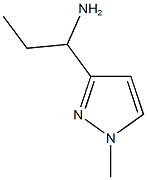 [1-(1-甲基-1H-吡唑-3-基)丙基]胺 结构式