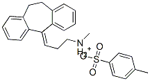 3-(10,11-dihydro-5H-dibenzo[a,d]cyclohepten-5-ylidene)propyl(methyl)ammonium p-toluenesulphonate Struktur