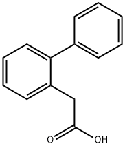 1,1'-Biphenyl-2-acetic acid Struktur