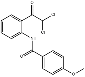 Benzamide,  N-[2-(dichloroacetyl)phenyl]-4-methoxy-  (9CI),146774-83-6,结构式