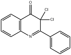 4(3H)-Quinolinone,  3,3-dichloro-2-phenyl- 结构式