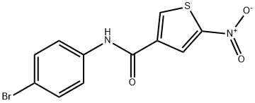 N-(4-Bromophenyl)-5-nitro-3-thiophenecarboxamide 结构式