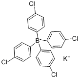 テトラキス(4-クロロフェニル)ほう酸カリウム 化学構造式