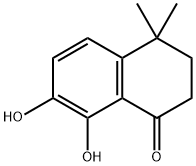 1(2H)-Naphthalenone, 3,4-dihydro-7,8-dihydroxy-4,4-dimethyl- (9CI) Structure
