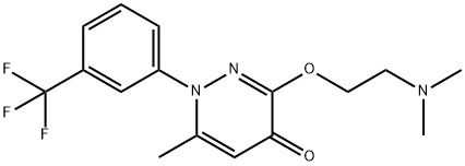 3-(2-dimethylaminoethoxy)-6-methyl-1-[3-(trifluoromethyl)phenyl]pyrida zin-4-one|