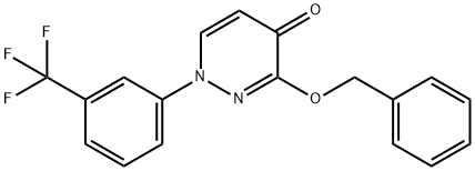 3-phenylmethoxy-1-[3-(trifluoromethyl)phenyl]pyridazin-4-one Structure