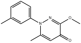 3-methoxy-6-methyl-1-(3-methylphenyl)pyridazin-4-one Structure