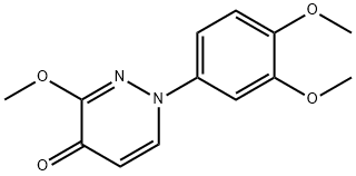 1-(3,4-Dimethoxyphenyl)-3-methoxy-4(1H)-pyridazinone,146824-89-7,结构式