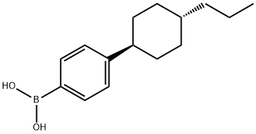 [4-(TRANS-4-N-PROPYLCYCLOHEXYL)PHENYL]BORONIC ACID Structure