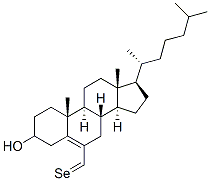 6-selenomethylcholesterol 化学構造式