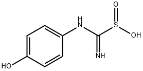 (4-HYDROXYANILINO)(IMINO)METHANESULFINIC ACID 化学構造式