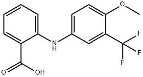 Benzoic  acid,  2-[[4-methoxy-3-(trifluoromethyl)phenyl]amino]- Structure