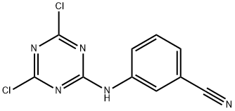 3-[(4,6-DICHLORO-1,3,5-TRIAZIN-2-YL)AMINO]BENZONITRILE Struktur