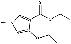 1H-Pyrazole-4-carbothioicacid,3-ethoxy-1-methyl-,O-ethylester(9CI) Structure