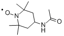 4-アセトアミド-2,2,6,6-テトラメチルピペリジン1-オキシル フリーラジカル 化学構造式