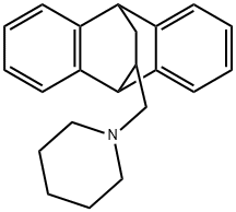 1-[(9,10-ジヒドロ-9,10-エタノアントラセン-11-イル)メチル]ピペリジン 化学構造式