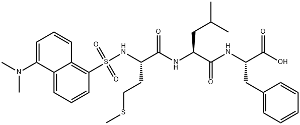 N-dansylmethionyl-leucyl-phenylalanine 结构式