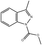 1H-Indazole-1-carboxylic  acid,  3-methyl-,  methyl  ester,146941-98-2,结构式