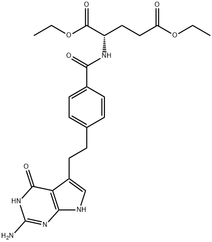 146943-43-3 N-(4-(2-(2-氨基-4-氧代-4,7-二氢-3H-吡咯并[2,3-D]嘧啶-5-基)乙基)苯甲酰基)-L-谷氨酸二乙酯