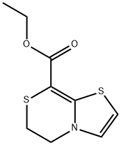 ethyl 4,7-dithia-1-azabicyclo[4.3.0]nona-5,8-diene-5-carboxylate 化学構造式