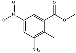 4-氨基-2-甲基-5-硝基苯甲酸甲酯 结构式