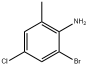 2-溴-4-氯-6-甲基苯胺,146948-68-7,结构式