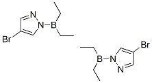 2,6-dibromo-4,4,8,8-tetraethylpyrazabole 结构式