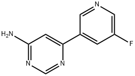 6-(5-fluoropyridin-3-yl)pyrimidin-4-amine Struktur