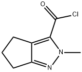 3-Cyclopentapyrazolecarbonyl chloride, 2,4,5,6-tetrahydro-2-methyl- (9CI) 结构式