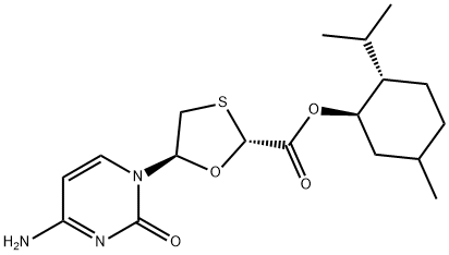147027-10-9 (2R,5S)-L-メンチル-5-(4-アミノ-2-オキソ-1(2H)-ピリミジニル)-1,3-オキサチオラン-2-カルボン酸