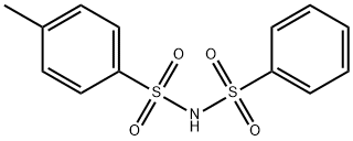 4-メチル-N-(フェニルスルホニル)ベンゼンスルホンアミド 化学構造式