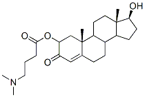 testosteronyl 4-dimethylaminobutyrate Structure