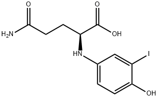 gamma-glutaminyl-4-hydroxy-3-iodobenzene 结构式