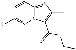 6-Chloro-2-methylimidazo[1,2-b]pyridazine-3-carboxylic acid ethyl ester Structure