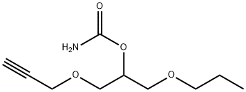 カルバミド酸2-プロポキシ-1-(2-プロピニルオキシメチル)エチル 化学構造式