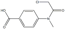 N-甲基-4-(2-氯乙酰胺基)苯甲酸,147149-44-8,结构式