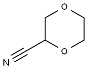 P-DIOXANE-2-CARBONITRILE Structure