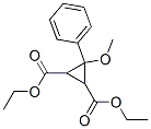 3-Methoxy-3-phenyl-1,2-cyclopropanedicarboxylic acid diethyl ester Struktur