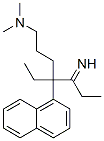 N,N-Dimethyl-4-ethyl-5-imino-4-(1-naphtyl)-1-heptanamine 结构式