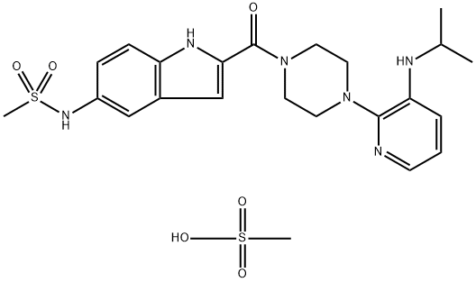 DELAVIRDINE MESYLATE,147221-93-0,结构式