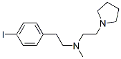 N-(2-(4-iodophenyl)ethyl)-N-methyl-2-(1-pyrrolidinyl)ethylamine Structure